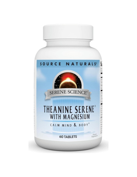 Source Naturals L-Teanina con Magnesio y GABA - 60 Tabletas Source Naturals L-Teanina con Magnesio y GABA - 60 Tabletas