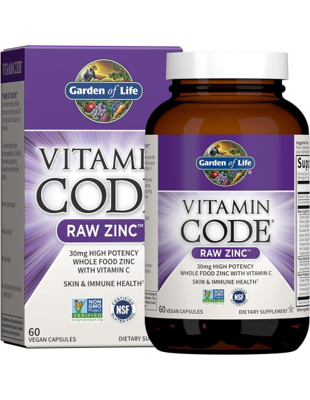 Polvo de Cáscara de Psyllium Orgánico 680 g Viva Naturals + Zinc 30 mg Garden of Life Polvo de Cáscara de Psyllium Orgánico 680 g Viva Naturals + Zinc 30 mg Garden of Life