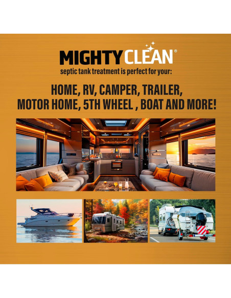 Cápsulas de Tratamiento de Tanque Séptico MIGHTY CLEAN - 12 Unidades Cápsulas de Tratamiento de Tanque Séptico MIGHTY CLEAN - 12 Unidades