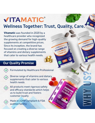 Suplemento de Hierro Vitamatic 325 mg + Vitamina C 100 mg - 250 Tabletas