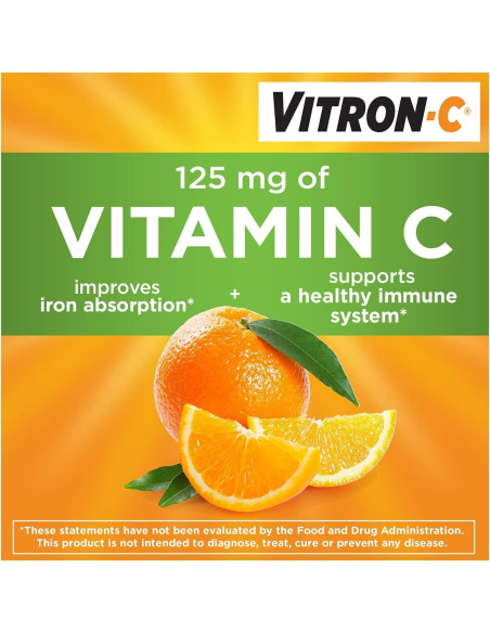 Vitron-C Suplemento de Hierro 65mg + Vitamina C 125mg 60 Tabletas Vitron-C Suplemento de Hierro 65mg + Vitamina C 125mg 60 Tabletas