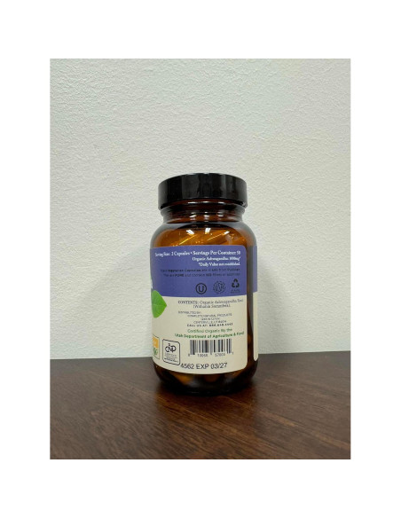 Cápsulas de Ashwagandha Orgánica Complete Natural 100x500mg Cápsulas de Ashwagandha Orgánica Complete Natural 100x500mg