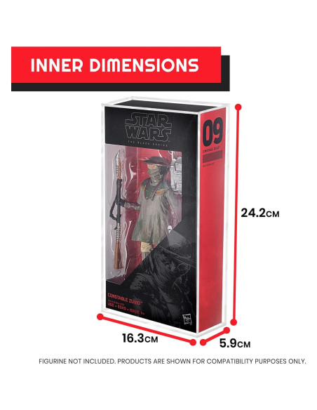 Caja Protectora Acrílica EVORETRO para Figuras Star Wars 15.24 cm - 2 Unidades Caja Protectora Acrílica EVORETRO para Figuras Star Wars 15.24 cm - 2 Unidades