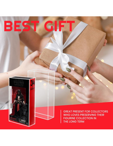 Caja Protectora Acrílica EVORETRO para Figuras Star Wars 15.24 cm - 2 Unidades
