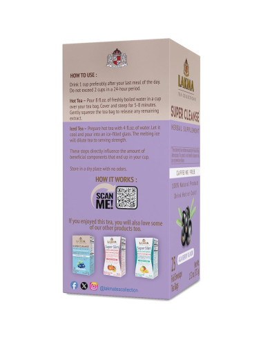 Té Super Cleanse HYLEYS Sabor Acai Berry - 25 Bolsitas