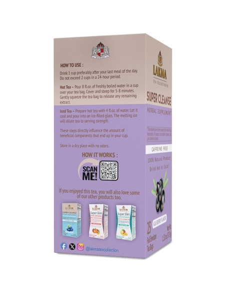 Té Super Cleanse HYLEYS Sabor Acai Berry - 25 Bolsitas Té Super Cleanse HYLEYS Sabor Acai Berry - 25 Bolsitas