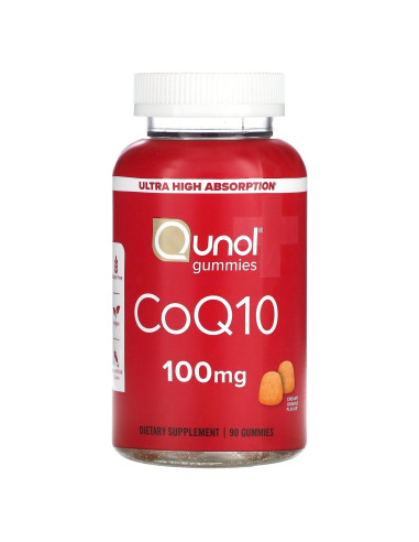 Gomitas Qunol CoQ10 100mg - Suplemento Vegano 90 unidades