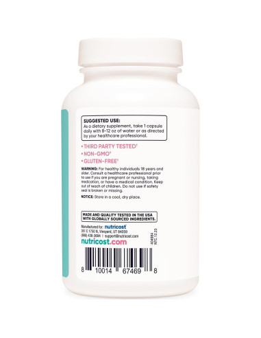 Cohosh Negro Nutricost 660mg 120 Cápsulas Vegetales para Mujeres