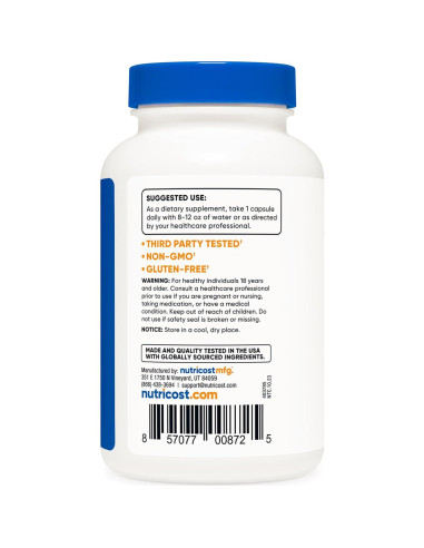 Cápsulas de Hierba de San Juan Nutricost 500mg 120 Unidades