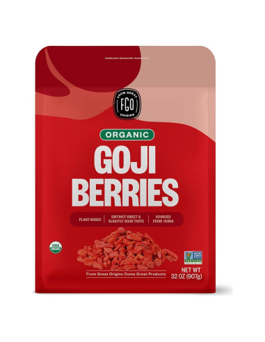Berries de Goji Orgánicos FGO 907g de Ningxia - Paquete 1