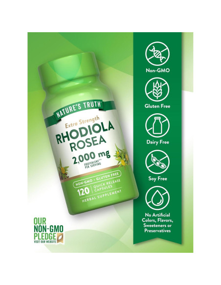 Extracto de Rhodiola Rosea Nature's Truth 2000mg 120 Cápsulas Extracto de Rhodiola Rosea Nature's Truth 2000mg 120 Cápsulas