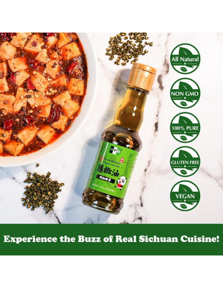 Aceite de Pimienta Verde Sichuan NPG 210 ml Prensado en Frío Aceite de Pimienta Verde Sichuan NPG 210 ml Prensado en Frío