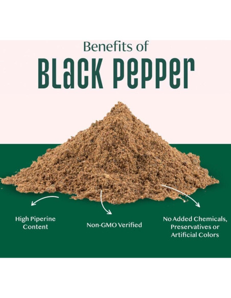 Polvo de Pimienta Negra Orgánica VAHDAM 70g Sin Gluten Polvo de Pimienta Negra Orgánica VAHDAM 70g Sin Gluten