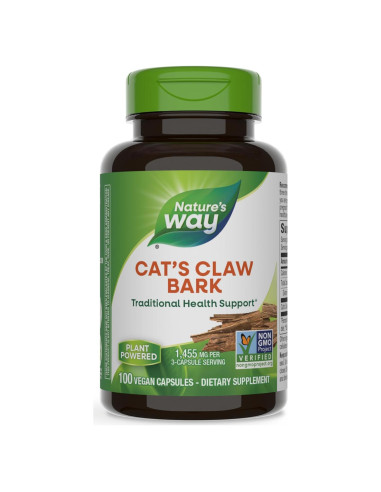 Garra de Gato Nature's Way 100 Cápsulas Veganas 1455 mg
