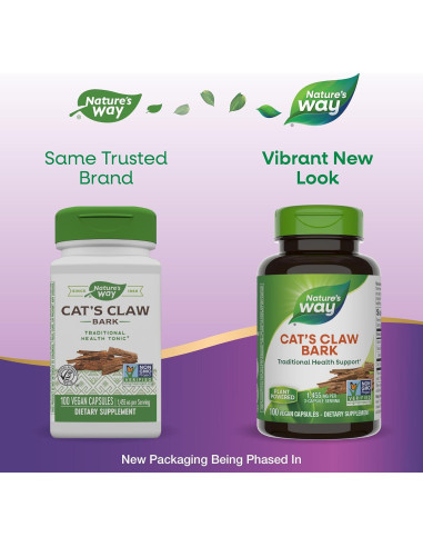 Garra de Gato Nature's Way 100 Cápsulas Veganas 1455 mg