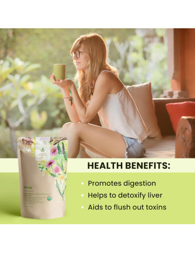 Té Detox Orgánico en Hojas Sueltas Gardenika 113 g - Sin Cafeína