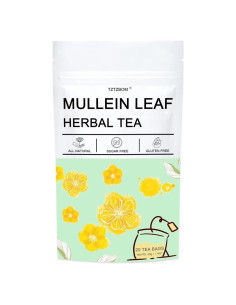 Té de Hoja de Mullein Orgánico TZTZBOM - 20 Bolsitas Detox