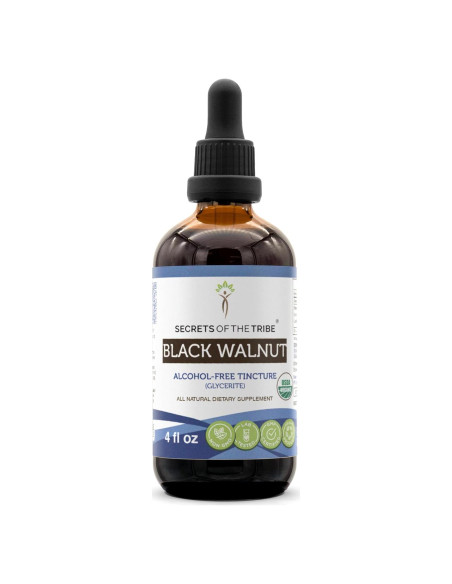 Extracto de Nuez Negra Orgánica USDA 118.3 ml - Secretos de la Tribu Extracto de Nuez Negra Orgánica USDA 118.3 ml - Secretos de la Tribu