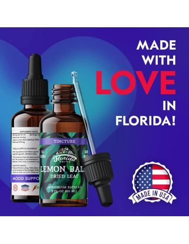 Tintura de Bálamo Limón Florida Herbs 59 ml Orgánica No OGM