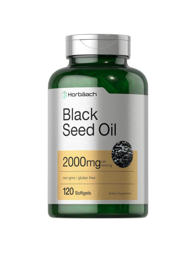 Cápsulas de Gel Blando Horbaach Aceite Semilla Negra 2000mg