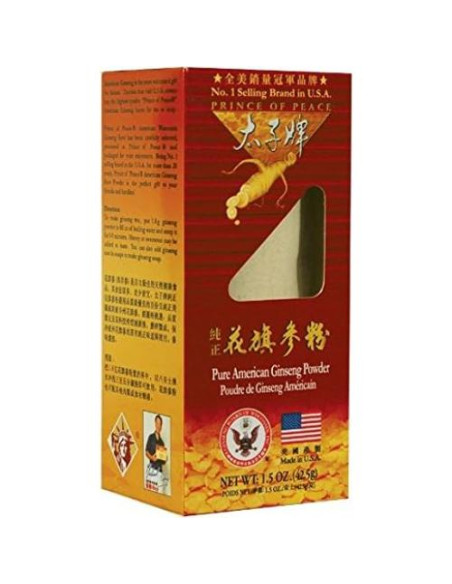 Polvo de Ginseng Americano Príncipe de la Paz 42.52g Polvo de Ginseng Americano Príncipe de la Paz 42.52g