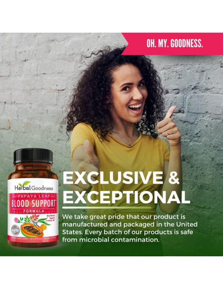 Cápsulas de Hoja de Papaya Herbal Goodness 60 Unidades 450mg Cápsulas de Hoja de Papaya Herbal Goodness 60 Unidades 450mg