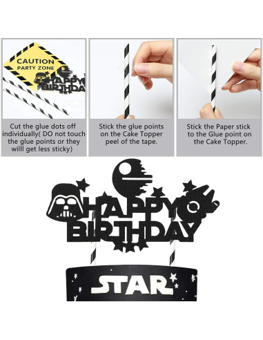 Suministros de Fiesta Galaxy Wars HAOORYX 35 Piezas