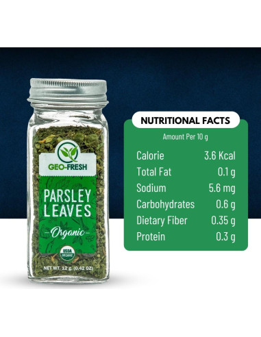 Perejil Orgánico Geo-Fresh 12g - Condimento Natural Sin Gluten