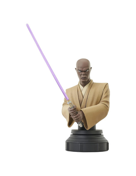 Busto Mace Windu Star Wars Clone Wars Diamond Select 15.24 cm Busto Mace Windu Star Wars Clone Wars Diamond Select 15.24 cm
