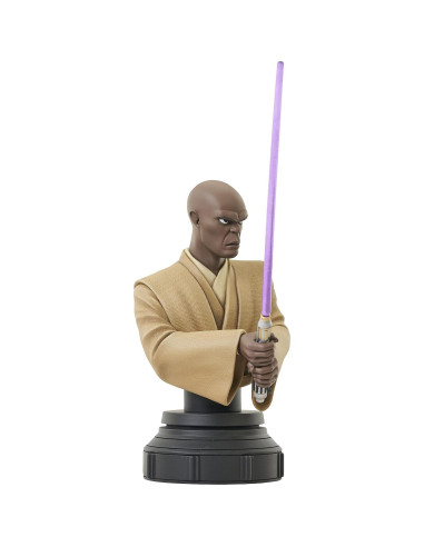 Busto Mace Windu Star Wars Clone Wars Diamond Select 15.24 cm
