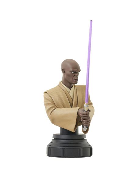Busto Mace Windu Star Wars Clone Wars Diamond Select 15.24 cm Busto Mace Windu Star Wars Clone Wars Diamond Select 15.24 cm