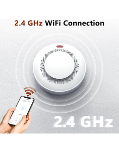 Detector de Humo Inteligente Uingarm WiFi 6 Unidades 85dB 2