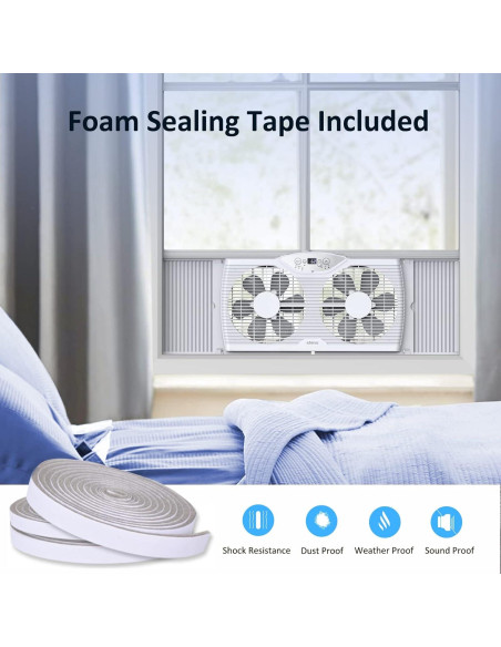 Ventilador de Ventana Shinic 80W, 3 Velocidades, Reversible, 60.4-94 cm Ventilador de Ventana Shinic 80W, 3 Velocidades, Reversible, 60.4-94 cm