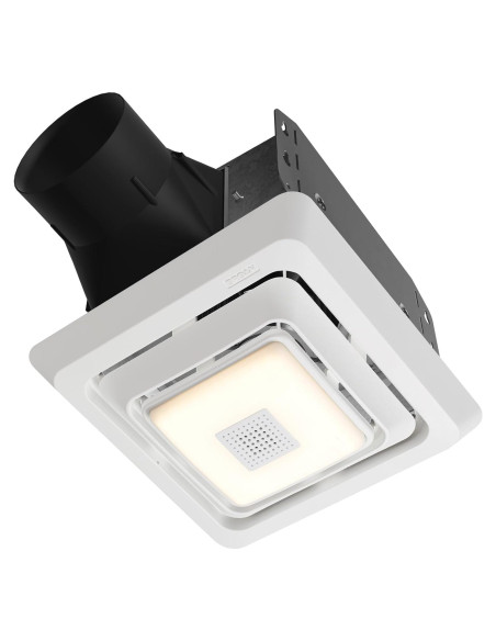 Ventilador de Extracción de Baño Broan-NuTone 70 CFM con Altavoz Bluetooth y Luz LED Ventilador de Extracción de Baño Broan-NuTone 70 CFM con Altavoz Bluetooth y Luz LED