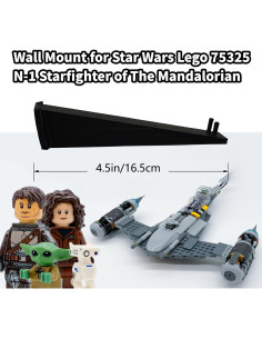 Soporte de pared TEYOUYI para Lego 75325 N-1 Starfighter 2