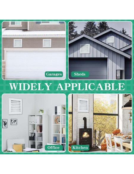 Ventilación de Tejado Gisafai 30.48x30.48 cm Blanca - 2 Pcs Ventilación de Tejado Gisafai 30.48x30.48 cm Blanca - 2 Pcs