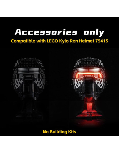 Luz LED BrickBling para Casco Lego Kylo Ren 75415 - Clásica Luz LED BrickBling para Casco Lego Kylo Ren 75415 - Clásica