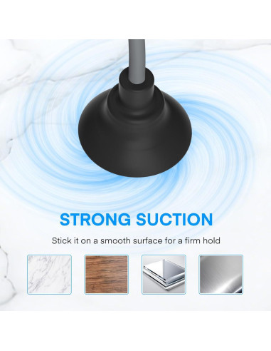 Ventilador Portátil Simfree Negro, 3 Velocidades, Manos Libres