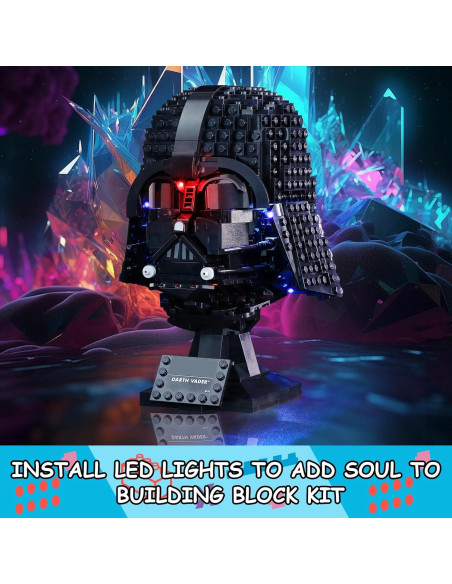 Kit de luces LED Mililier para casco Darth Vader Lego 75304 Kit de luces LED Mililier para casco Darth Vader Lego 75304