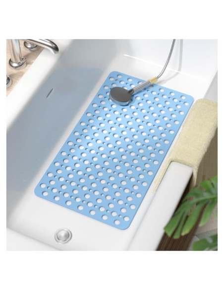 HITSLAM Alfombrilla de Baño Antideslizante 71x38cm Azul HITSLAM Alfombrilla de Baño Antideslizante 71x38cm Azul