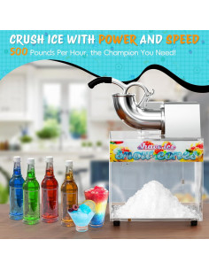 Máquina de Nieve 48L VALONDINO 300W 226.8kg/h para Fiestas 2