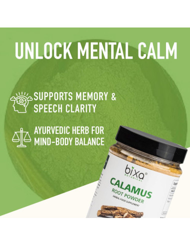 Polvo de Raíz de Calamus Bixa Botanical 198 g - Suplemento Herbal