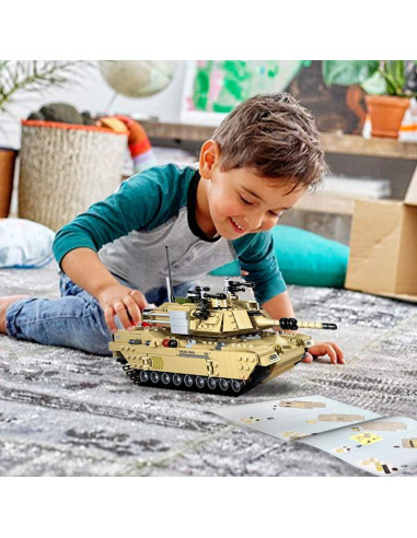 Bloque de Construcción Tanque Militar dOvOb M1A2 Abrams 1080 PCS