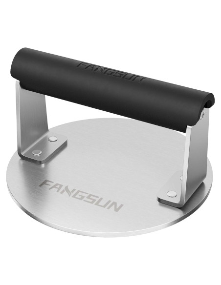 Prensa de Hamburguesas FANGSUN 15cm Acero Inoxidable Antiadherente Prensa de Hamburguesas FANGSUN 15cm Acero Inoxidable Antiadherente