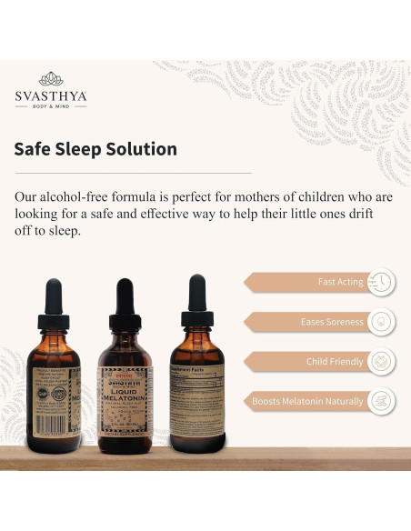 Suplemento Líquido de Melatonina Natural Svasthya 100ml Suplemento Líquido de Melatonina Natural Svasthya 100ml