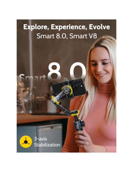 Estabilizador de Cardán 3 Ejes AOCHUAN Smart V8 Negro 2.4m Estabilizador de Cardán 3 Ejes AOCHUAN Smart V8 Negro 2.4m