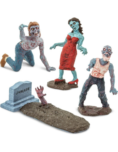 Figuras de Zombie Safari Ltd Super TOOB - 12 Miniaturas para Halloween