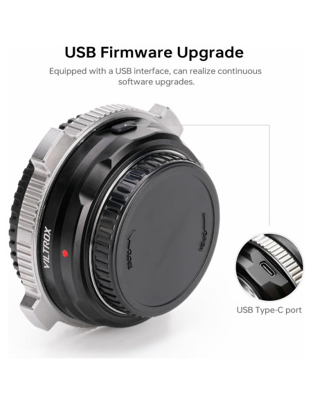 Adaptador de lente VILTROX EF-M1 Pro para Canon EF/EF-S Adaptador de lente VILTROX EF-M1 Pro para Canon EF/EF-S