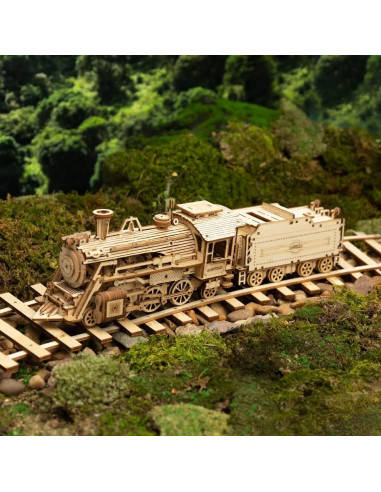 Kits de construcción ROKR MC Expreso de Vapor 3D - 30.5x6.6x8.1 cm