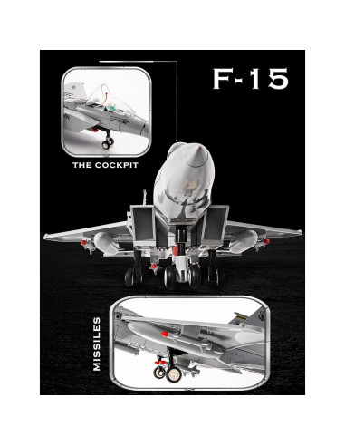 Set de Bloques de Construcción SEMKY F-15 Eagle 262 Piezas